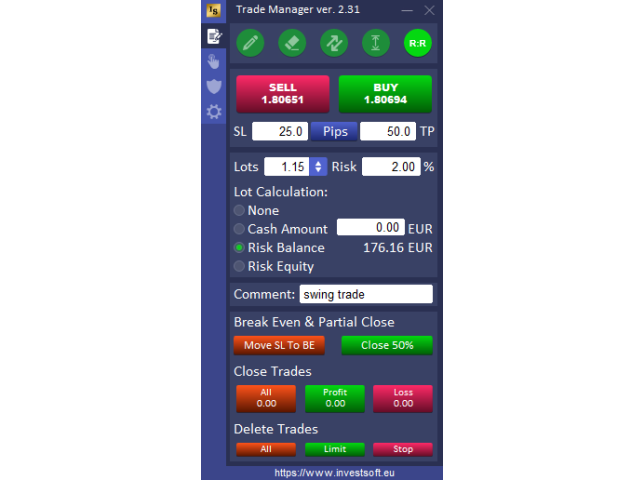 截图 #4 Forex Trade Manager MT5